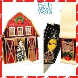 CHRISTMAS BARN LIGHT UP PROJECTOR WALLFLOWER PLUG BY BATH AND BODY WORKS